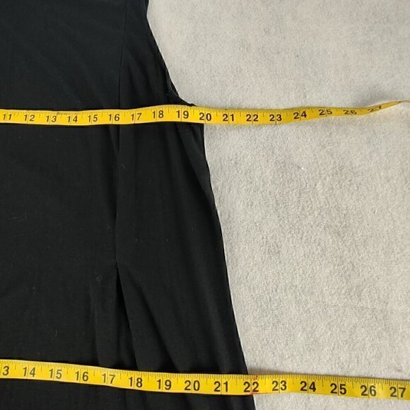 J.Jill Wearever Collection Black Sleeveless Rayon Blend Maxi Dress Size LP - Picture 8 of 11